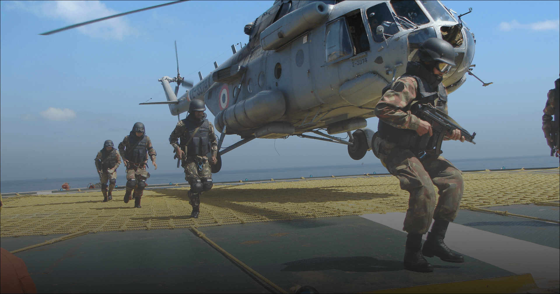 Helicopter rotor blades background