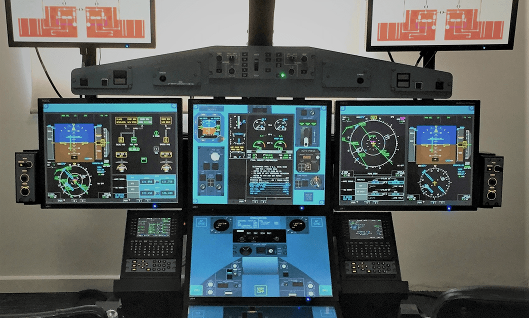 Aircraft cockpit view