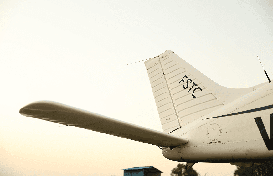 FSTC aircraft tail and wing